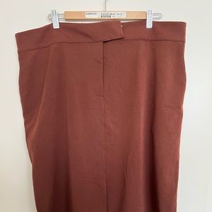 Midi Skirt in Brown, Size m (18/20)